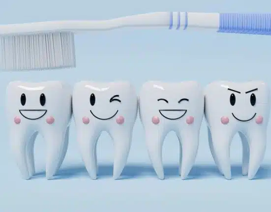 healthy emotion teeth with toothbrush blue background dental health care concept 3d illustration rendering 1149265 97522