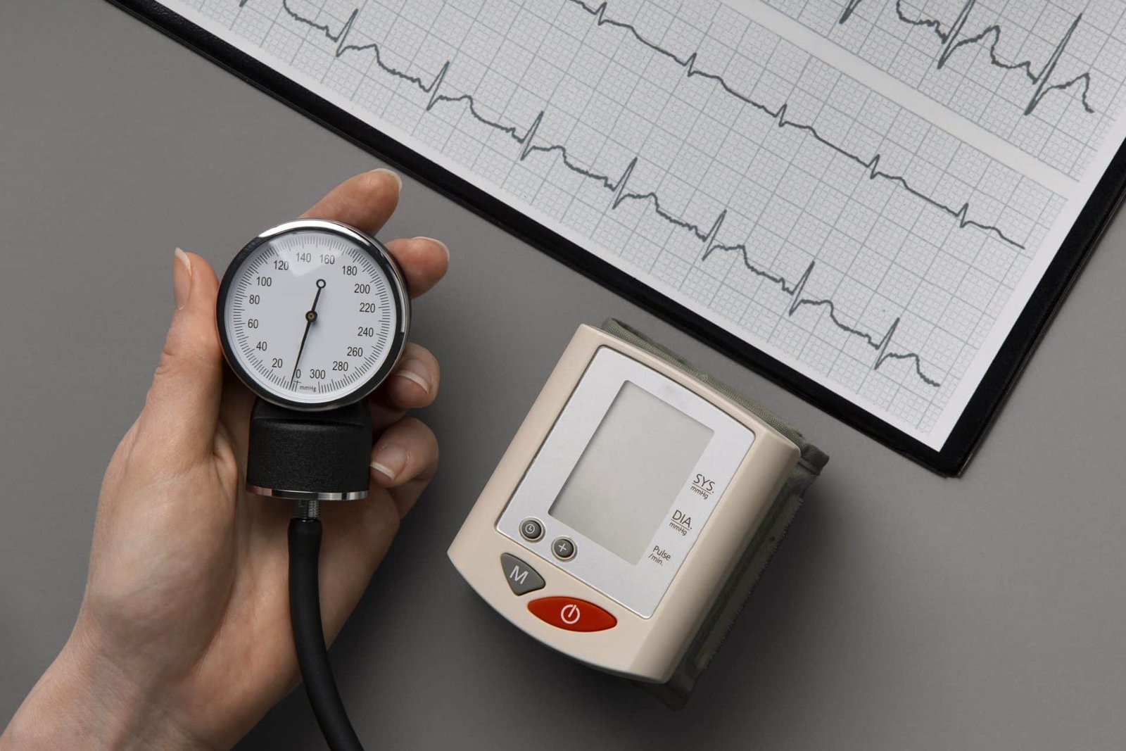 person using tensiometer blood pressure person using tensiometer blood pressure