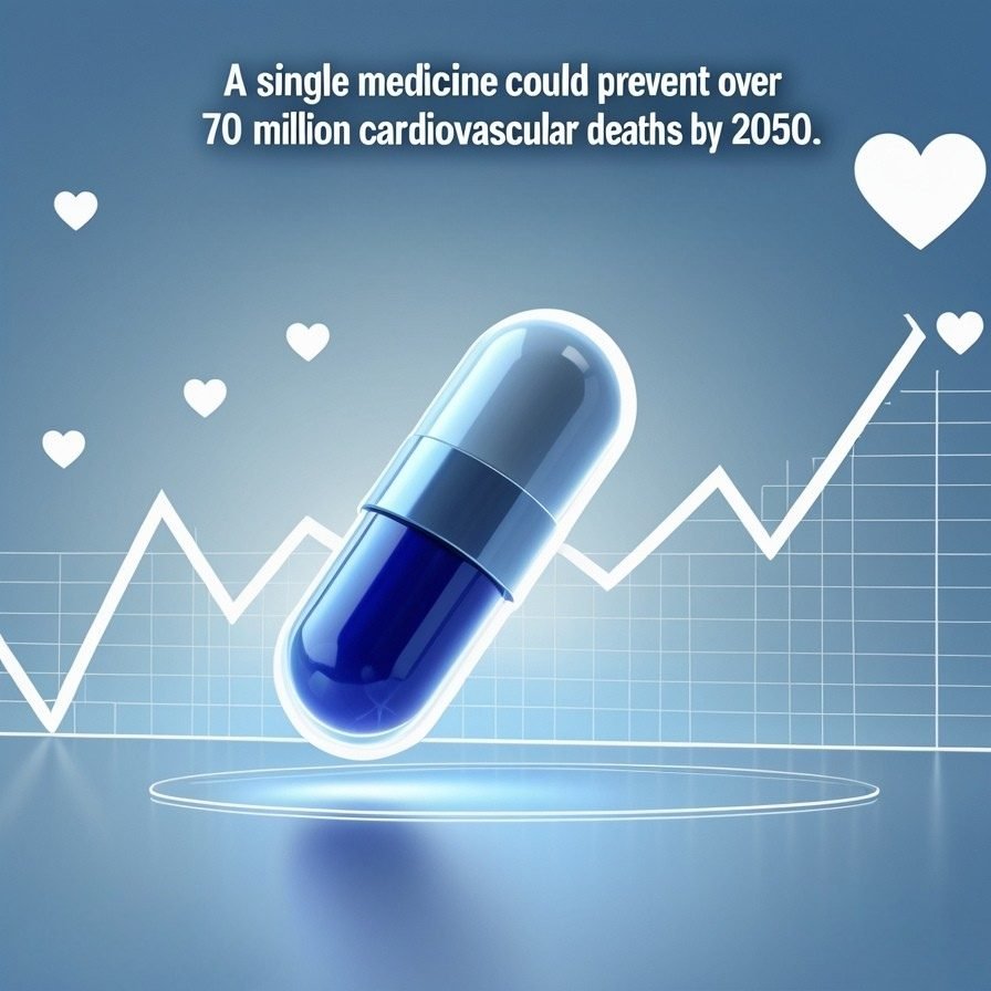 A single medicine could prevent over 70 million cardiovascular deaths by 2050.